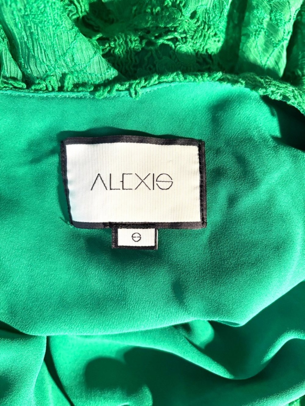 ALEXIS Green Lace Bozoma Dress in Sz S - Picture 4 of 8